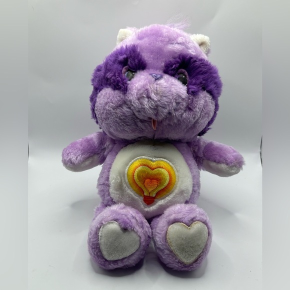 Kenner Other - Vintage Care Bears‎ Cousins Bright Heart Raccoon 13" Stuffed Plush Kenner 1984